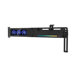 ZALMAN ZM-VS3 DS Black LCD Dijital Göstergeli 5 V ARGB USB 9 Pin Ayarlanabilir Ekran Kartı Destek Aparatı