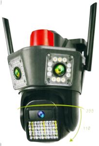 Apronx APX-WPG490 9Mp 3.6mm Üç Kamera 42 Led Wifi PTZ