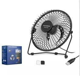 HADRON HDX7252 SİYAH VANTİLATÖR USB METAL18CM