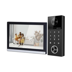 HIKVISION DS-KIS612-P IP Video İnterkom Seti - 7 Dokunmatik Ekran + 4MP Villa Kapı Zili + Kartlı Geçiş
