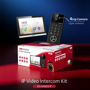 HIKVISION DS-KIS612-P IP Video İnterkom Seti - 7 Dokunmatik Ekran + 4MP Villa Kapı Zili + Kartlı Geçiş