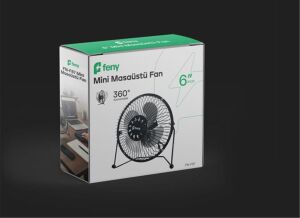 Feny FN-F87 Metal 360 Derece Dönebilen 6 Mini Masaüstü Fan