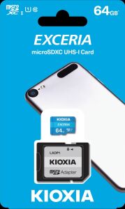 KIOXIA MicroSD 64GB EXCERIA LMEX1L064GG2 Class10 Hafıza Kartı
