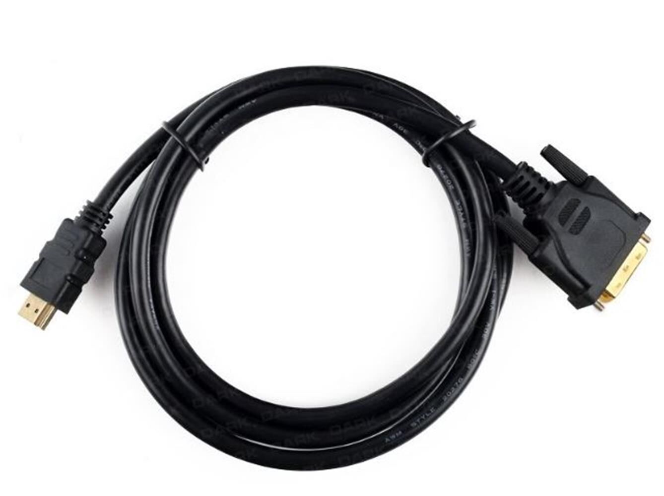 DarkDK-CB-DVIXHDMIL300 3m DVI - HDMI Çift Yönlü Görüntü Bağlantı Kablosu
