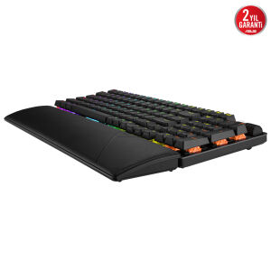 ASUS ROG Strix Scope II 96 Wireless NX Snow White - 96% RGB Mekanik Gaming Klavye - Tri-Mode 2.4GHz/BT/USB
