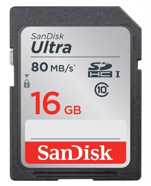 SDSDUNC-016G-GN6IN 16GB Ultra SDHC 80MB Class 10 UHS I SD-MMC Kart