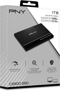 Pny 1TB CS900 3D NAND 2.5 SATA III 535-515 MB-s (SSD7CS900-1TB-RB) Ssd Harddisk
