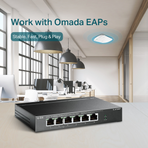 TP-LINK 6port 67w 4port PoE 10/100 Yönetilebilir Switch TL-SF1006P