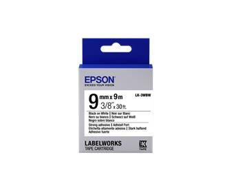 Epson LK-3WBW Güçlü Yapışkanlı Beyaz Üzeri Siyah 9mm 9Metre Etiket