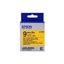 Epson LK-3YBW Güçlü Yapışkanlı Sarı Üzeri Siyah 9mm 9Metre Etiket