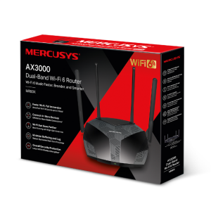 MERCUSYS MR80X W�f�6 AX3000 Dual Band Router