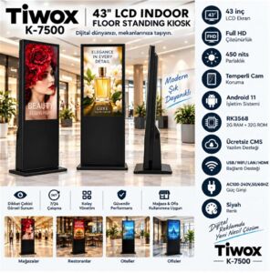 Tiwox K-2300 23 1GB 8GB Android 8 FHD Digital Raf Ekranı