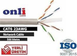 Onli ER-6002 U-UTP 23 AWG CCA CU 500 Metre Cat6 Kablo