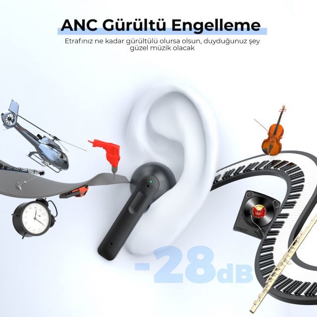 MPBH432AB X3 ANC IPX8 Bluetooth Kulaklık