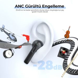 MPBH432AB X3 ANC IPX8 Bluetooth Kulaklık