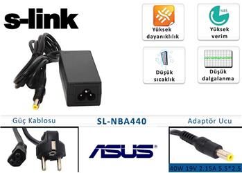 S-link SL-NBA440 40w 19v 2.15a 5.5-2.5 Asus Notebook Adaptörü