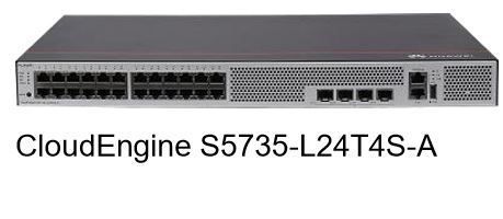 S5735-L24T4S-A S5735-L24T4S-A (24*10/100/1000BASE-T ports, 4*GE SFP ports, AC power)