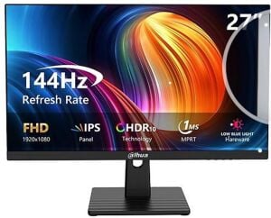 Dahua LM27-B221B 27 LED IPS 1ms 144Hz 1920x1080 FullHD DP+HDMI+Audio out (VESA) Siyah Monitör