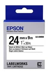 Epson LK-6WBN Standart Beyaz Üzeri Siyah 24mm 9Metre Etiket