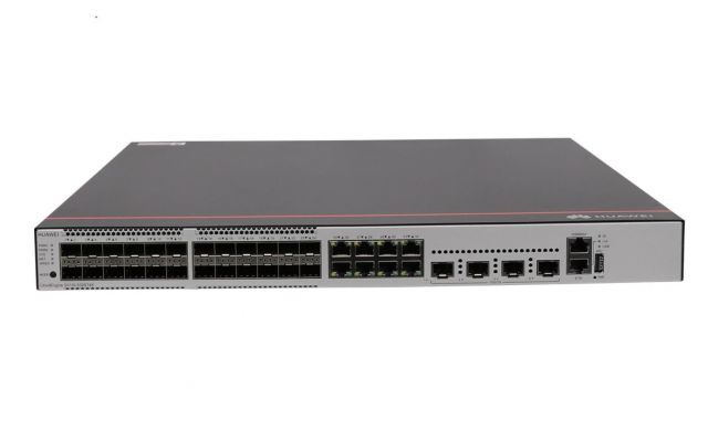 S5735-S32ST4X S5735-S32ST4X (24*GE SFP ports, 8*10/100/1000BASE-T ports, 4*10GE SFP+