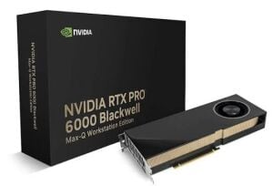 PNY RTX PRO 6000 BLACKWELL MAX-Q 96GB VCNRTXPRO6000MQ-SB GDDR7 512bit 4X DP PCIe 5.0 300W WS EDITION