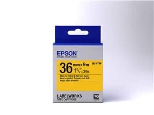 Epson LK-7YBP Pastel Sarı Üzeri Siyah 36mm 9Metre