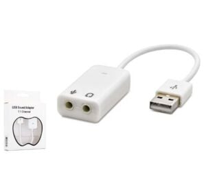 HADRON HDX5263 USB Harici Ses Kartı 7.1 Beyaz