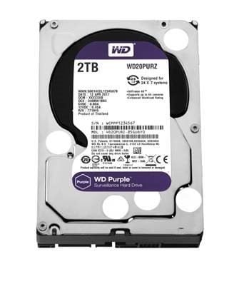 WD20PURZ 2TB Purple Sata 3.0 5400RPM 64MB 3.5'' Dahili Güvenlik Diski