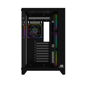 POWERBOOST 750W 80+ BRONZE PB-C9025B 4-RGB Fanlı SeaView Gaming Mid-Tower PC Kasası