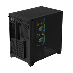POWERBOOST 750W 80+ BRONZE PB-C9025B 4-RGB Fanlı SeaView Gaming Mid-Tower PC Kasası