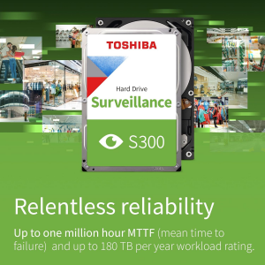 TOSHIBA 6TB 3.5 S300 HDWT860UZSVA 256MB SATA-3 Güvenlik Diski
