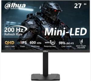 Dahua LM27-EM331A 27 200Hz 1ms 2-DP+2-HDMI+Audio out Pivot IPS Gaming Monitör