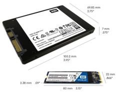 WDS250G2B0A 250GB Blue Sata3 550/525 Flash SSD