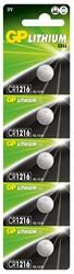 Gp CR1216-C5 3V Lityum Düğme Pil 5'li Paket