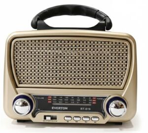 Everton Rt-819 (Solar Güneş Panelli) Bluetooth Fm-Usb-Tf Card-AUX Şarjlı Nostaljik Radyo El Feneri