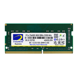 TWINMOS 8GB DDR4 3200MHZ NOTEBOOK RAM VALUE MDD48GB3200N