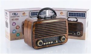 Everton Rt-552  Bluetooth Fm-Usb-Tf-Aux Şarjlı Nostaljik Radyo