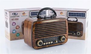 Everton Rt-552  Bluetooth Fm-Usb-Tf-Aux Şarjlı Nostaljik Radyo