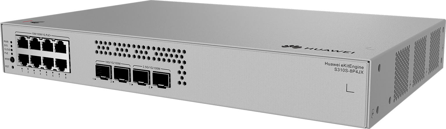 HUAWEI 8port POE+ 128w 2-SFP/2SFP 2.5GE Gigabit Yönetilebilir Switch eKIT S310S-8P4JX