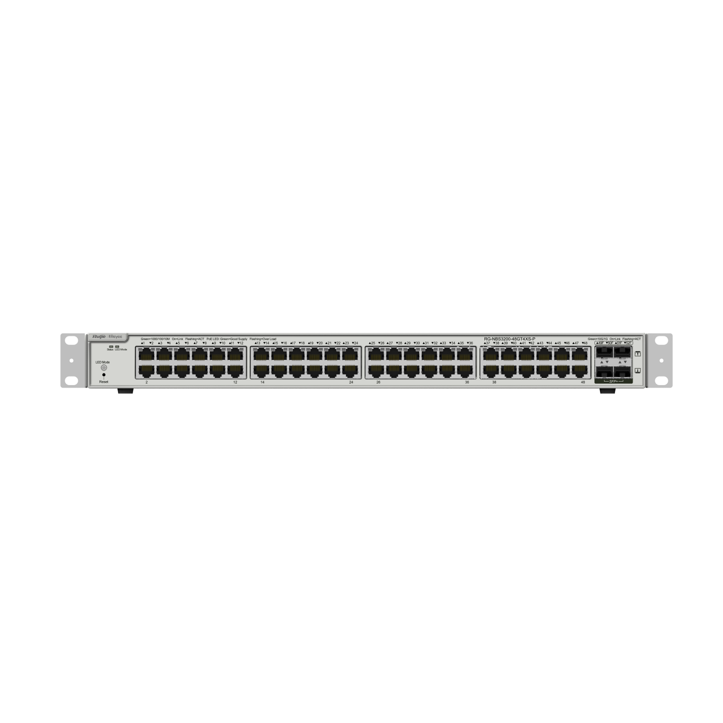 RUIJIE 48port 370w PoE 4-SFP+ 10GE Gigabit Yönetilebilir Switch RG-NBS3200-48GT4XS-P
