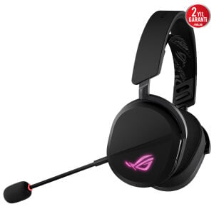 ASUS ROG Pelta Siyah Hafif  (2.4GHz / Bluetooth / USB-C) ARGB Kablosuz Oyuncu Kulaklığı / 90YH0410-BHUA00