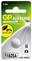 GP GPPX625A-2C1 Alkalin Tekli Blister LR9 Araç Kumanda Pili