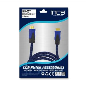 INCA 5metre IHK-05T HDMI Görüntü Kablosu 2.0v 4K 60Hz