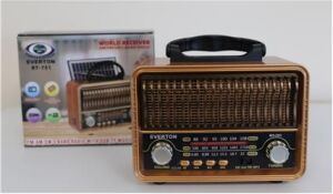 Everton Rt-751 -Fm-Am-Sw-Usb-Tf Card-Aux Nostaljik Radyo Solar (Güneş Paneli)