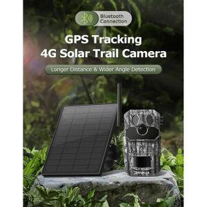 AVENIR 3MP Gps Black Light 4G Kamuflaj Fotokapan Solar Kamera AV-S443H
