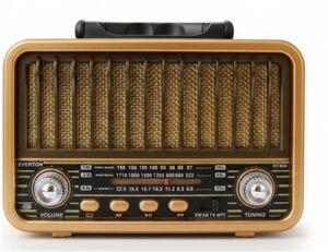 Everton Rt-834 Bluetooth Radyo-TF card-usb-Kumandalı Nostaljik Radyo Solar Güneş Panelli