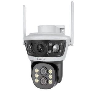 AVENIR 4MP PTZ Speed Dome 10x Çift Kameralı Wıfı Kablosuz IP Kamera AV-S303