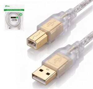 Feny FN-U3015 USB2.0 AM-BM Şeffaf 100 yüzde Bakır Pri·nter Yazıcı Kablosu 1.5M