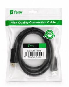 Feny FN-DS4K10 Displayport V1.2 M-M 4K@60Hz 2K@165Hz Altın Kaplama 5m Kablo