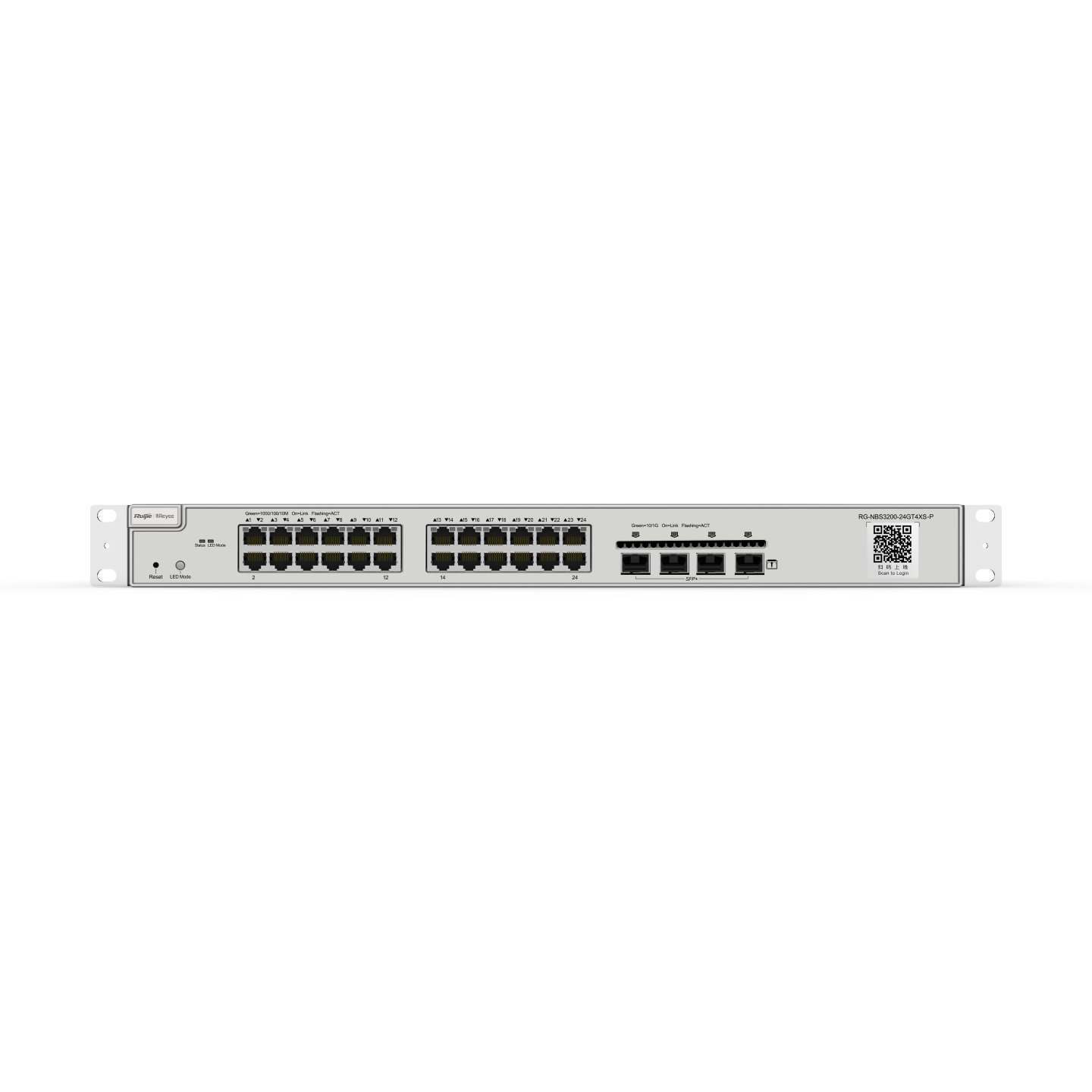 RUIJIE 24port PoE 370w 4-SFP 10GbE Gigabit Yönetilebilir Switch RG-NBS3200-24GT4XS-P